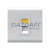 Elmark 190853 "London" süllyesztett RJ45 informatikai aljzat jelzőfénnyel, fehér, 13A, PC