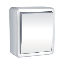 Elmark 191021 VÁLTÓKAPCSOLÓ FELÜLETRE IP44 FEHÉR villanyszerelés