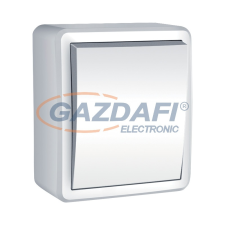 Elmark 191031 keresztkapcsoló, falon kívüli IP44 fehér villanyszerelés