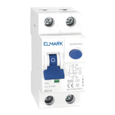 Elmark 40023A kombinált védőkapcsoló beépített túláramvédelemmel RCBO EM JEL5A 6kA 2P 25A/300mA villanyszerelés