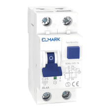 Elmark 40208AJEL4A ELEKTRONIKUS RCBO 6kA 2P 10A/300mAJEL4A villanyszerelés