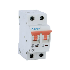 Elmark 41225R MINIATURE CIRCUIT BREAKER C62R 25A 2P 6kA CURVE C villanyszerelés