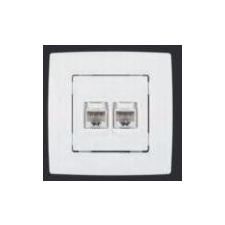 Elmark City számítógép dupla dugalj RJ45 villanyszerelés