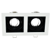 Elmark EL-110SQ2 SQ. RECESSED DOWNLIGHT GU10 WHITE &amp; BLACK