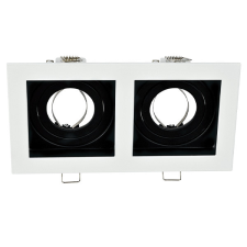 Elmark EL-110SQ2 SQ. RECESSED DOWNLIGHT GU10 WHITE &amp; BLACK világítás