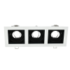 Elmark EL-110SQ3 SQ. RECESSED DOWNLIGHT GU10 WHITE &amp; BLACK