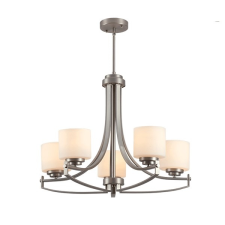 Elmark ERIN MENNYEZETI LÁMPA SZATÉN NIKKEL 5xE27 világítás