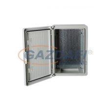 Elmark falon kívüli UV-álló műanyag elosztódoboz, 400x300x170mm, IP65, szürke villanyszerelés