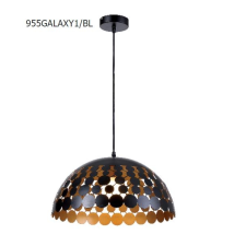 Elmark GALAXY függeszték 1xE27 fekete/arany világítás
