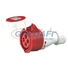 Elmark ipari lengő dugalj, 400V, 63A, 3P+E, IP67 villanyszerelés