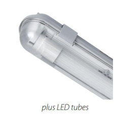 Elmark Led fénycsővel szerelt por és páramentes lámpatest 1x18W természetes fehér világítás