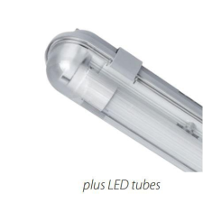 Elmark Led fénycsővel szerelt por és páramentes lámpatest 1x9W természetes fehér világítás