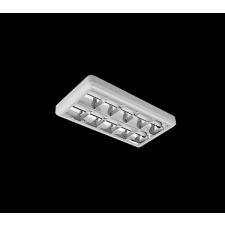 Elmark Led fénycsővel szerelt tükrös-rácsos lámpatest 2x9W süllyesztett 4000K műhely lámpa