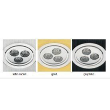 Elmark Led lámpatest billenthető szögletes 3W meleg fehér Arany világítás