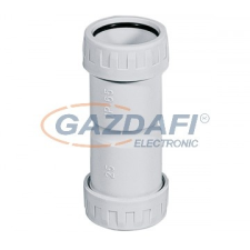 Elmark PVC cső-cső összekötő, d=16mm, IP65, szürke villanyszerelés