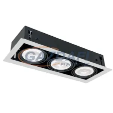 Elmark QUAD312 Süllyesztett LED lámpa 12W 3XE27 4000K világosszürke világítás