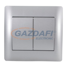 Elmark &quot;Rhyme&quot; süllyesztett csillárkapcsoló, metál szürke villanyszerelés