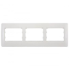 Elmark Rhyme vízszintes hármas keret Fehér metál