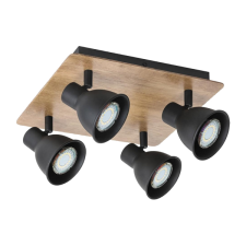 Elmark - Riko Spot 4 Fa/Fekete világítás