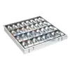 Elmark süllyesztett tükrös fénycsöves armatúra, 2x36W, EVG, 230V, T8, IP20, 2 év garanciával