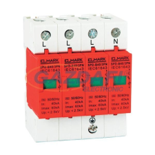 Elmark túlfeszültség levezető SPD-C10, 3PN, 10kA, 400V, 7 év garancia villanyszerelés