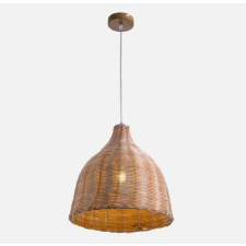 Elmark WOODY Függeszték 1xE27 rattan burás világítás