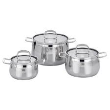 ELO Mystery 3 db-os edénykészlet, rozsdamentes acél ELO 91003 indukciós edénykészlet edény