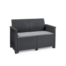  Elodie 2 személyes műrattan kerti kanapé kerti bútor