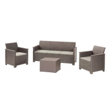  Elodie kerti bútor szett 3 személyes kanapéval/ párnatartós asztallal kerti bútor