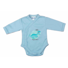  Elöl patentos hosszú ujjú baba body "Hello megérkeztem" mintával kombidressz, body