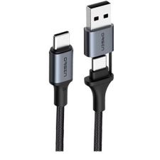 Eloop Orsen S8 Type-C to USB-C + USB-A Cable 100W 1.5m Black kábel és adapter