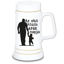 Első közös apák napja - Kerámia Söröskorsó sörös pohár