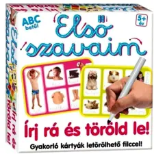  Első szavaim-írj rá és töröld le-fejlesztő kártyák (BBJ) kreatív és készségfejlesztő