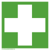  Elsősegélyhely - műanyag, 150*150