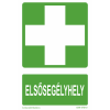  Elsősegélyhely - utánvilágító műanyag, 297*210
