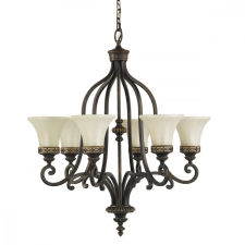 Elstead -FE-DRAWING-ROOM6 Bronz Színű Csillár 6XE27 60W IP20 világítás