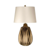 Elstead Lighting Elstead glamour modern asztali lámpa newham fehér barna elsnewham-tl-s
