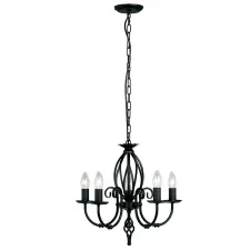 Elstead Lighting Elstead klasszikus csillár artisan fekete elsart5-black világítás