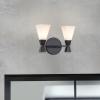 Elstead Lighting Elstead klasszikus fürdőszobai lámpa bowtie fehér matt fekete elsbowtie-2-mb