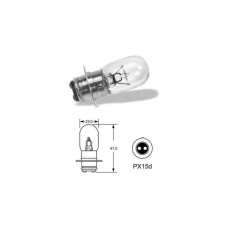 elta 1006SB / 957 12V 25/25W PX15D T19 Izzó autó izzó, izzókészlet