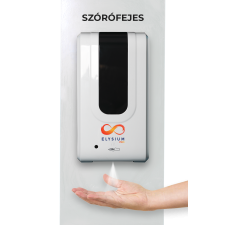 Elysium Pro professzionális, érintésmentes, 1200 ml-es adagoló - Szórófejes folyadék - Fehér állvánn adagoló