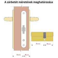Elzett Zárbetét ELZETT XT 35/40mm 3 kulcs nikkel T040408479 zár és alkatrészei