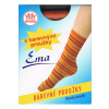  - EMA csíkos bokafix, 60 DEN, m:36-41, 1 pár lila