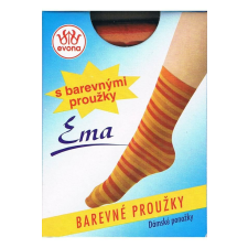 - EMA csíkos bokafix, 60 DEN, m:36-41, 1 pár lila női zokni