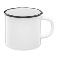Emalia Olkusz zománcozott bögre 11 cm/1 l krém bögrék, csészék