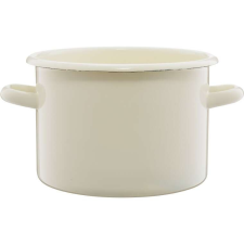 Emalia Olkusz zománcozott fazék 18 cm/3 l krém edény