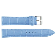  EmBexy Prémium bőr óraszíj – 22 mm, világoskék, krokodilmintás okosóra kellék