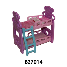  Emeletes ágy fújt műanyagból macis ágyráccsal 20 cm  ágy és ágykellék