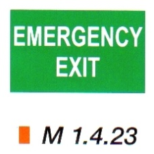  Emergency exit m 1.4.23 információs címke
