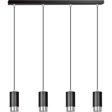 Emibig modern függeszték fumiko króm fekete emi816/4 világítás